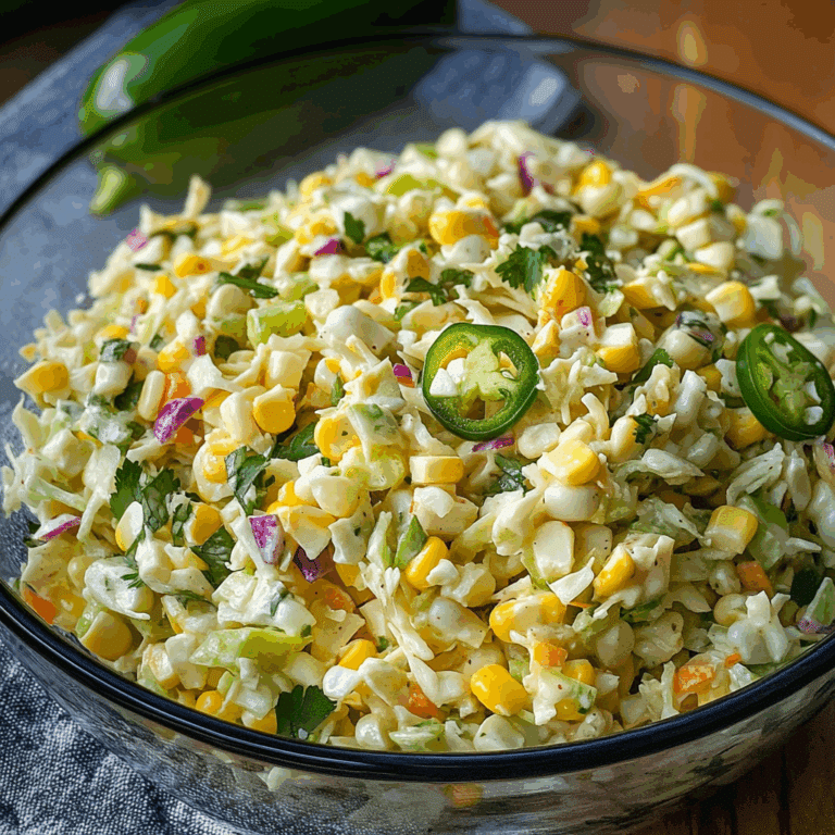 Jalapeno Corn Coleslaw