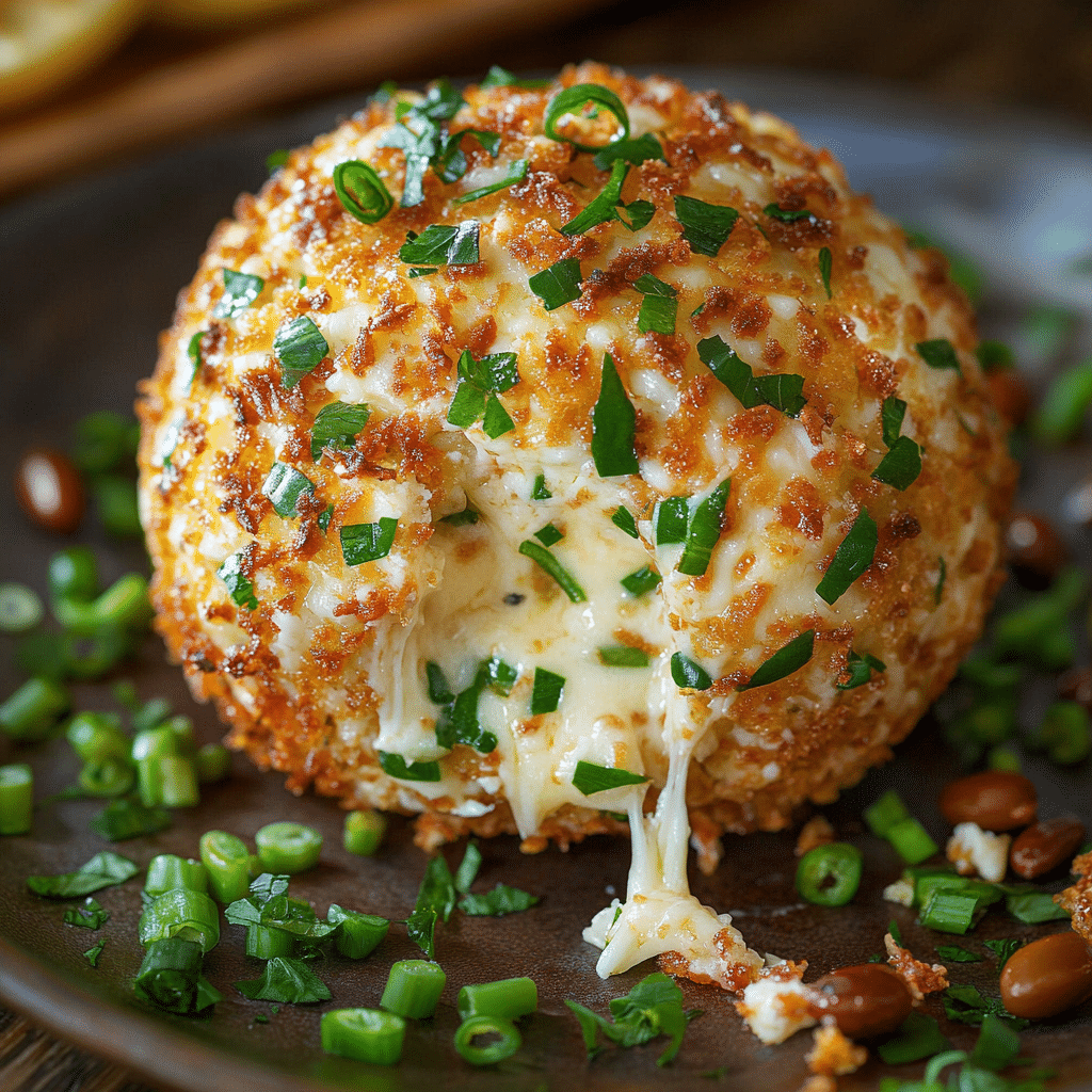 Jalapeno Popper Football Cheese Ball