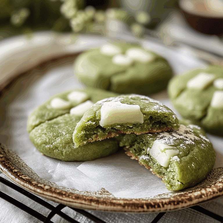 Matcha Mochi Cookies