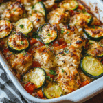 Mediterranean Chicken Zucchini Bake Recipe