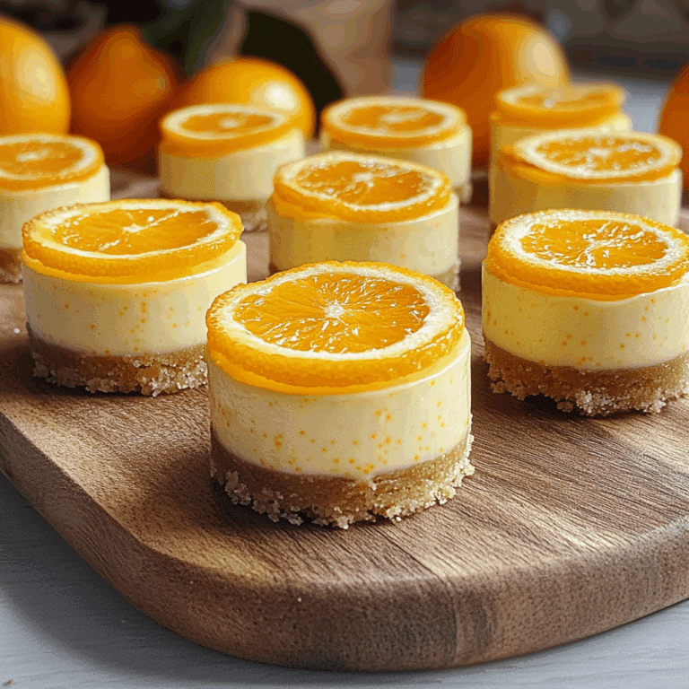 Mini Easter Orange Cheesecakes