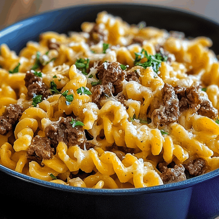 One-Pot Beef and Cheddar Ranch Pasta