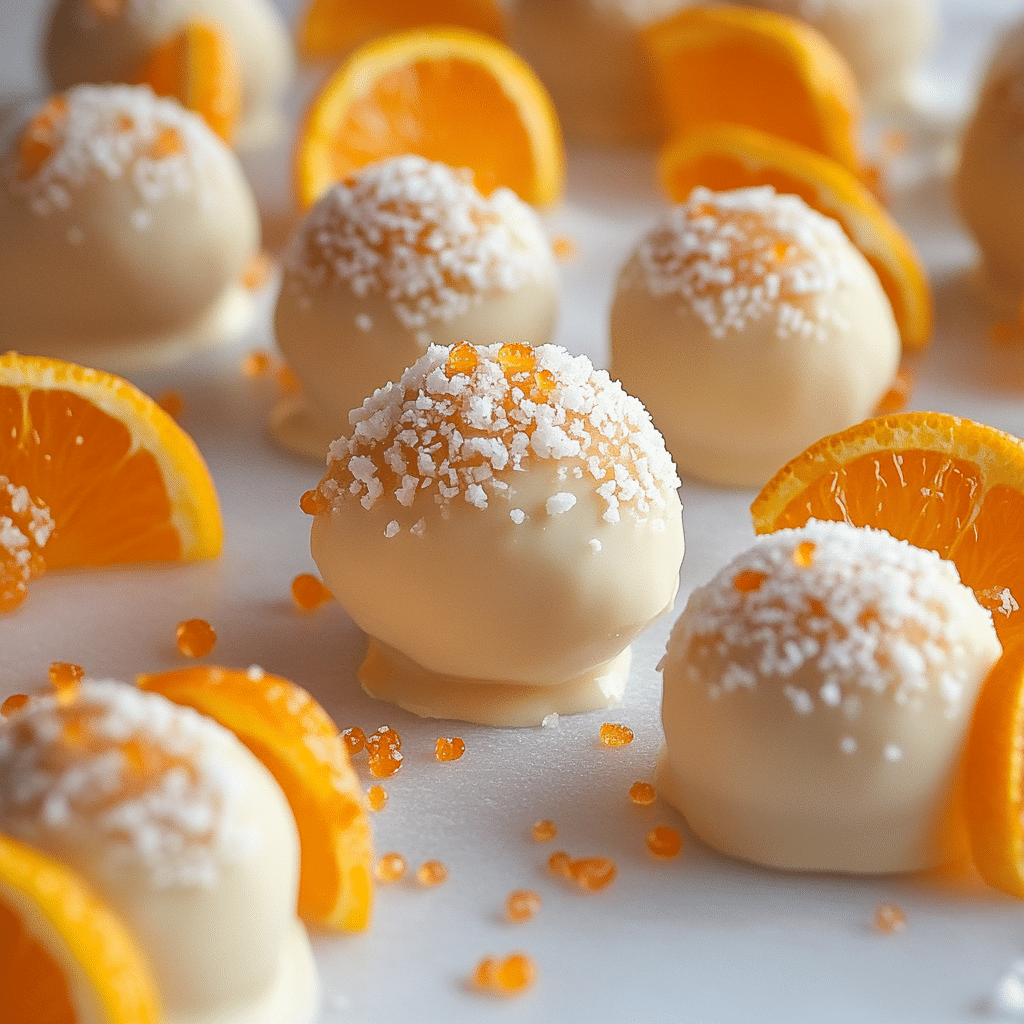 Orange Creamsicle Truffles