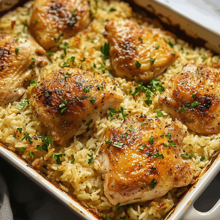 Oven Baked Chicken and Rice