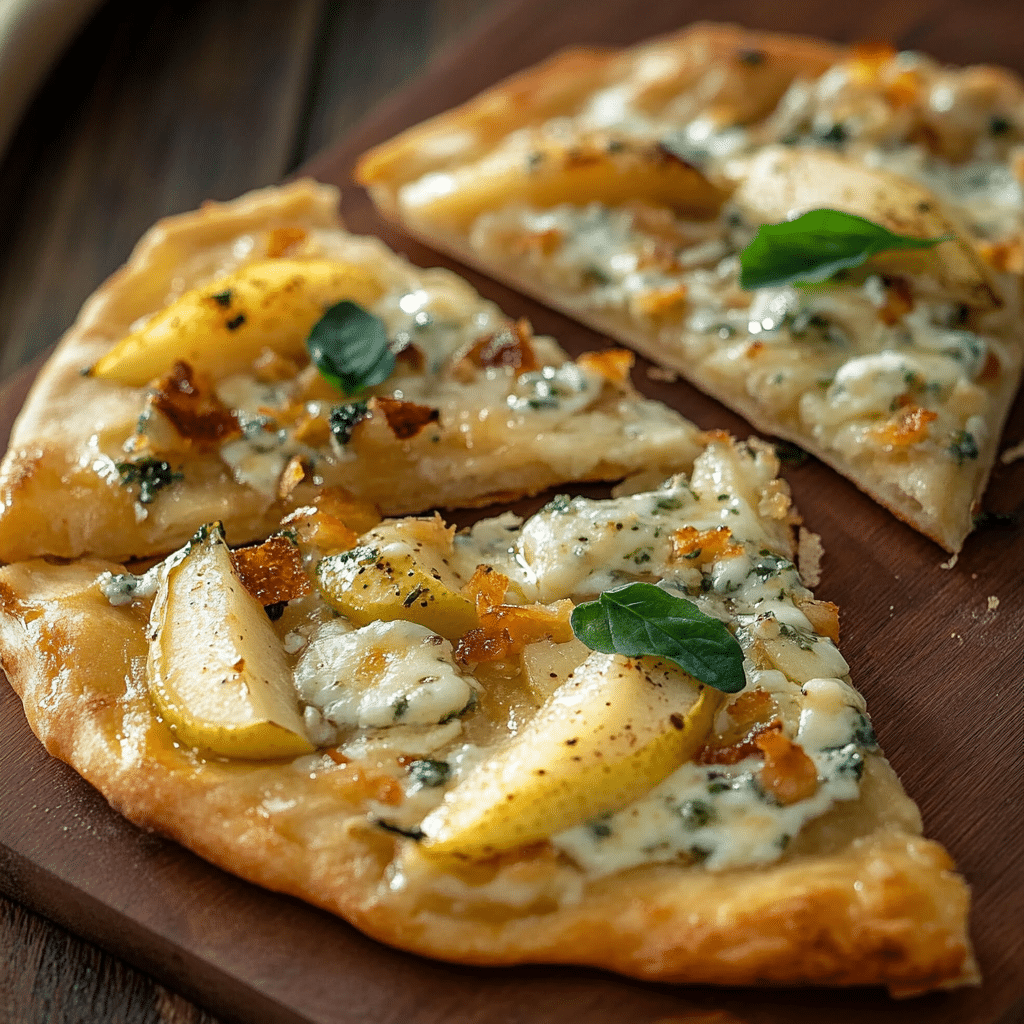 Pear and Gorgonzola Flatbread