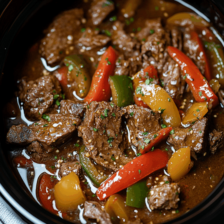 Pepper Steak in a Crock Pot