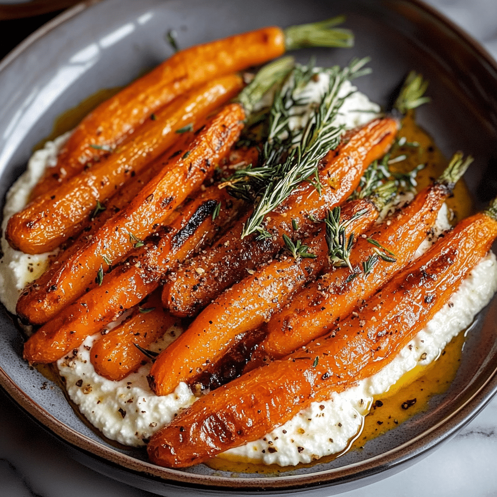 Roasted Carrots with Ricotta