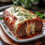 Stuffed Meatloaf with Mozzarella