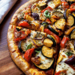 Whole Wheat Roasted Veggie Pizza