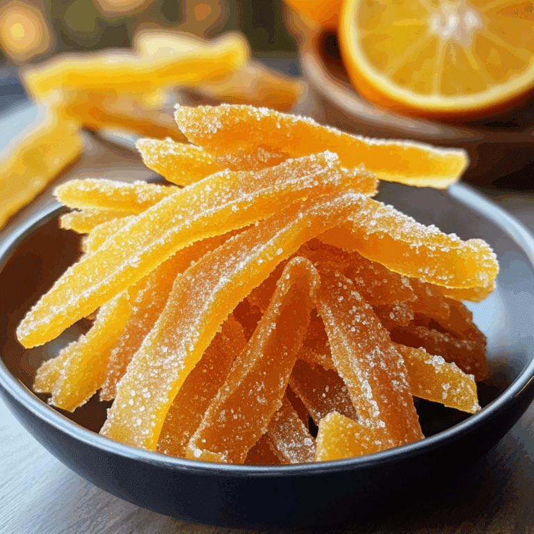 Easy Candied Orange Peel