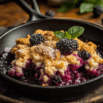 Easy Skillet Blackberry Cobbler