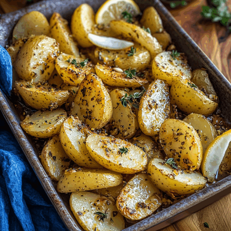 Greek-Style Lemon Potatoes With Garlic and Oregano