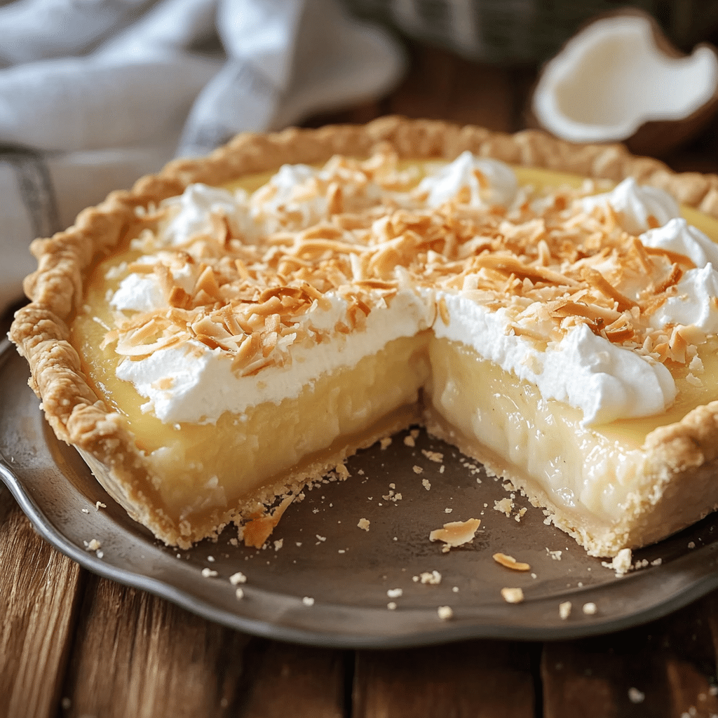 Old Fashion Coconut Pie