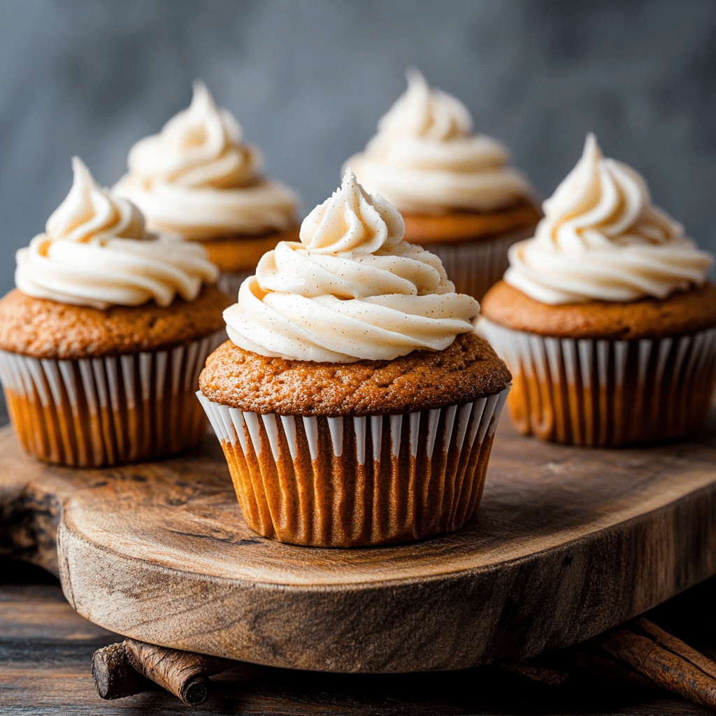 Pumpkin Spice Cupcakes with Cream Cheese Frosting