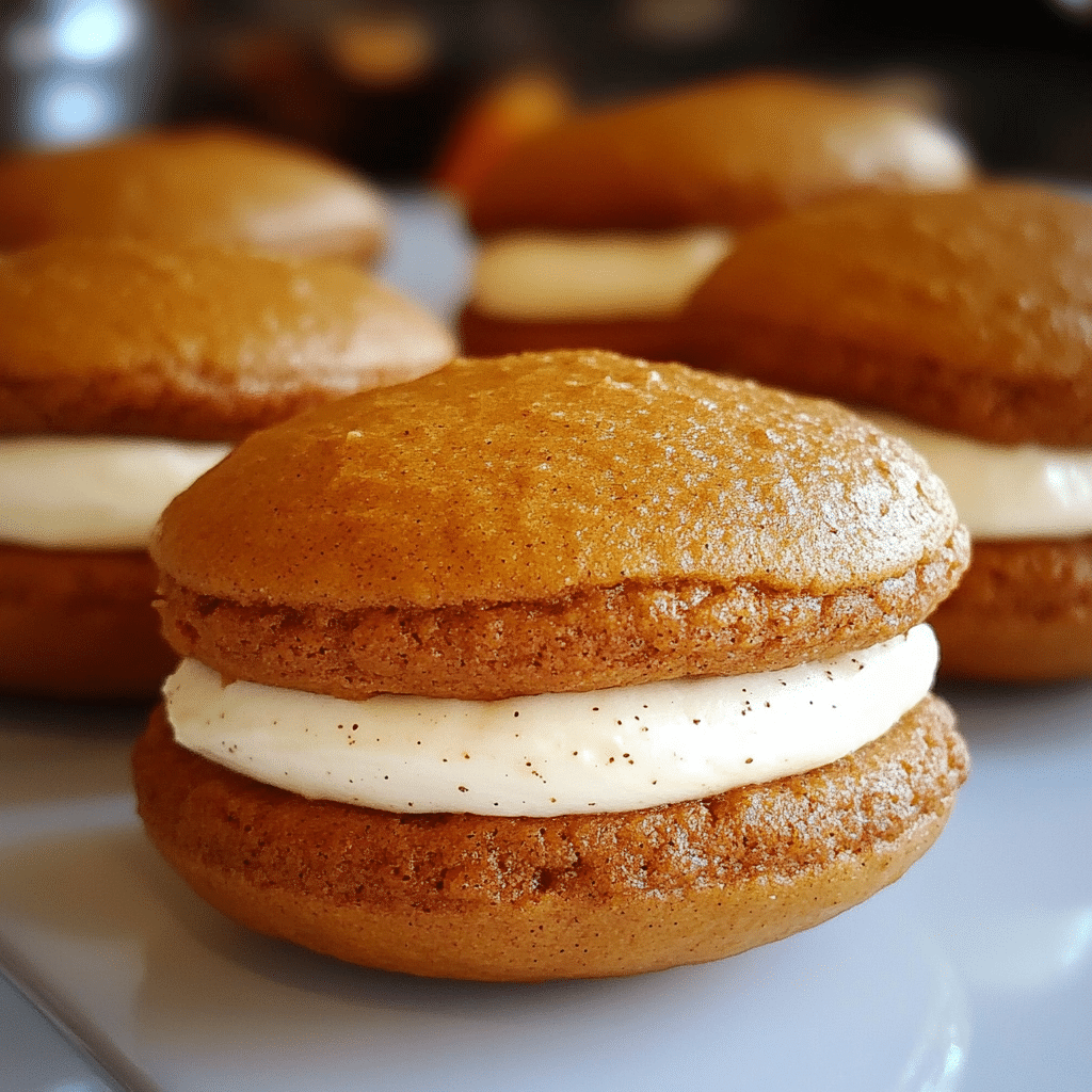 Pumpkin Whoopie Pies with Maple-Spice Filling