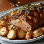 Roast Bone-In Pork Loin With Potatoes