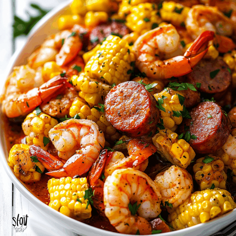 Seafood Boil With Shrimp, Corn, and Sausage