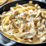 Simple One-Skillet Chicken Alfredo Pasta