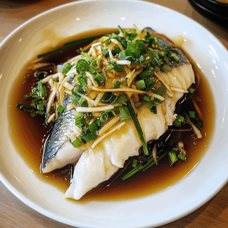 Steamed Whole Fish With Ginger, Scallions, and Soy
