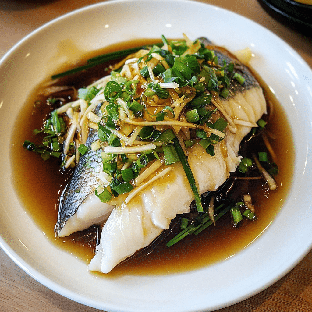 Steamed Whole Fish With Ginger, Scallions, and Soy