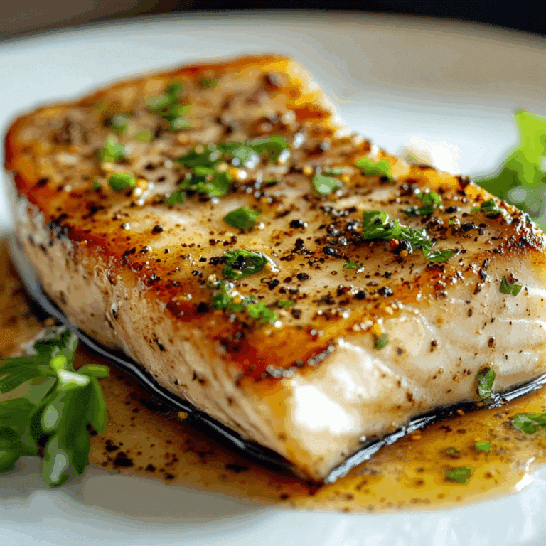 Swordfish Steaks With Peppercorn Butter