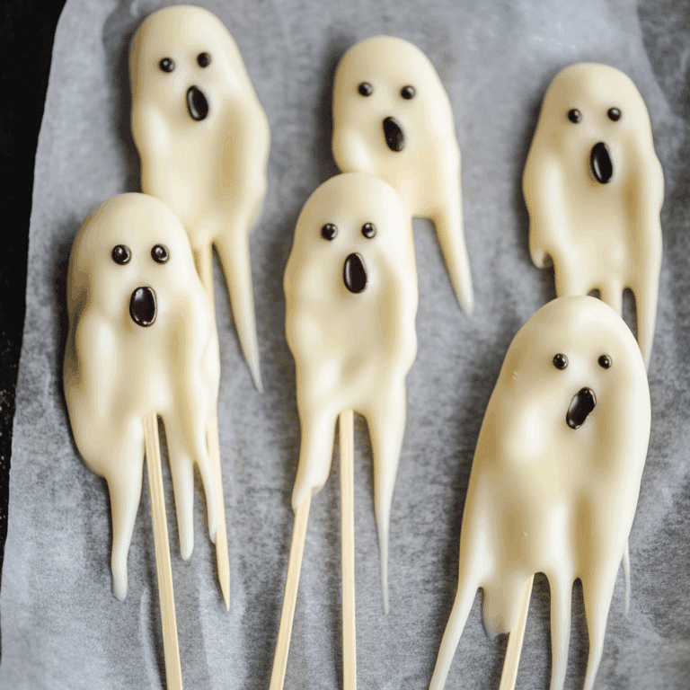 White Chocolate Ghosts