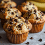 Banana Chocolate Chip Yogurt Muffins