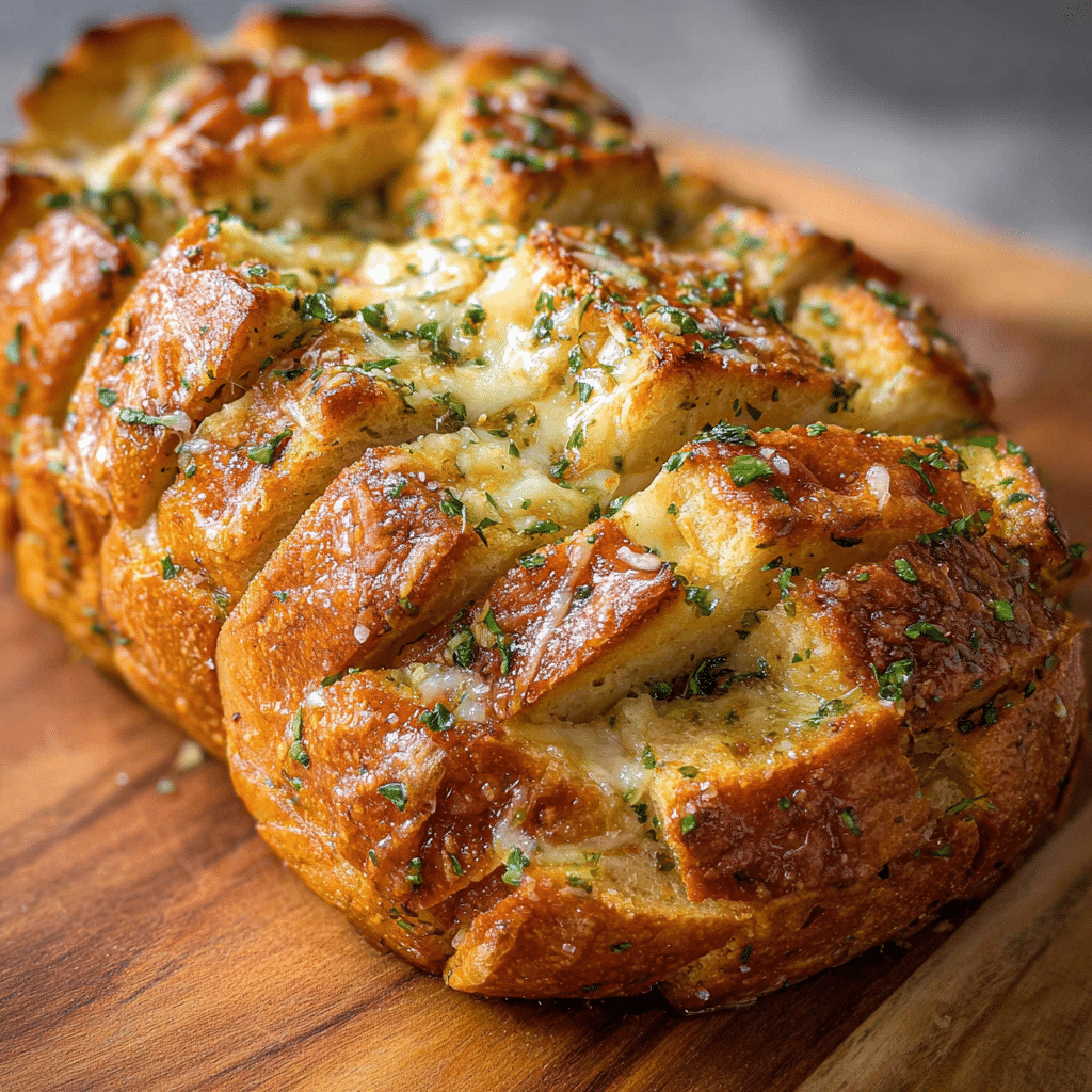 Cheese and Garlic Crack Bread (Pull Apart Bread)