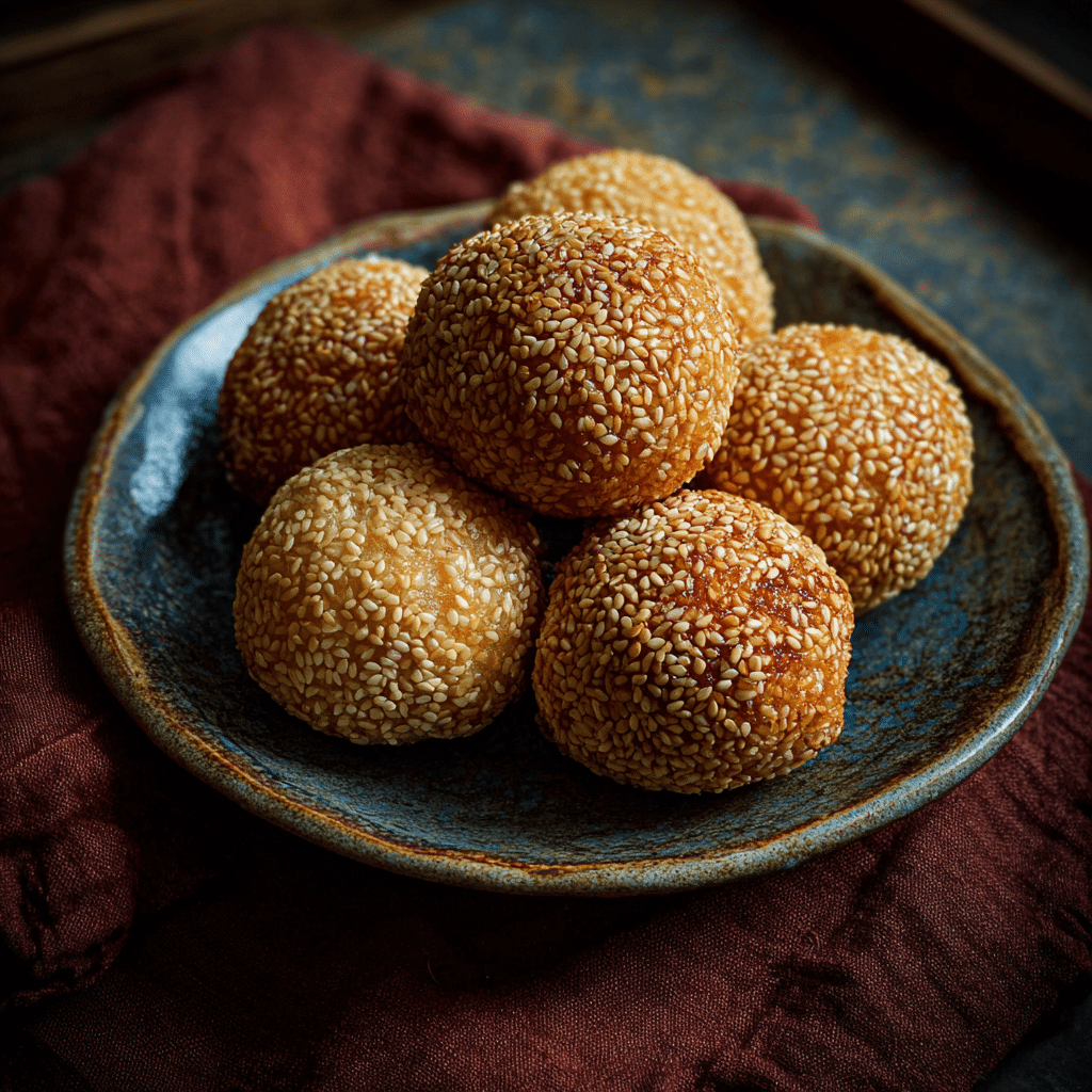 Chinese Jian Dui (Crispy Sesame Balls)