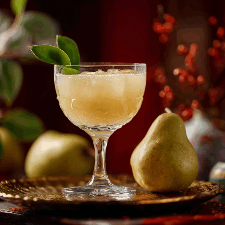 Chinese New Year Asian Pear Cocktail