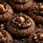 Chocolate Hazelnut Thumbprint Cookies