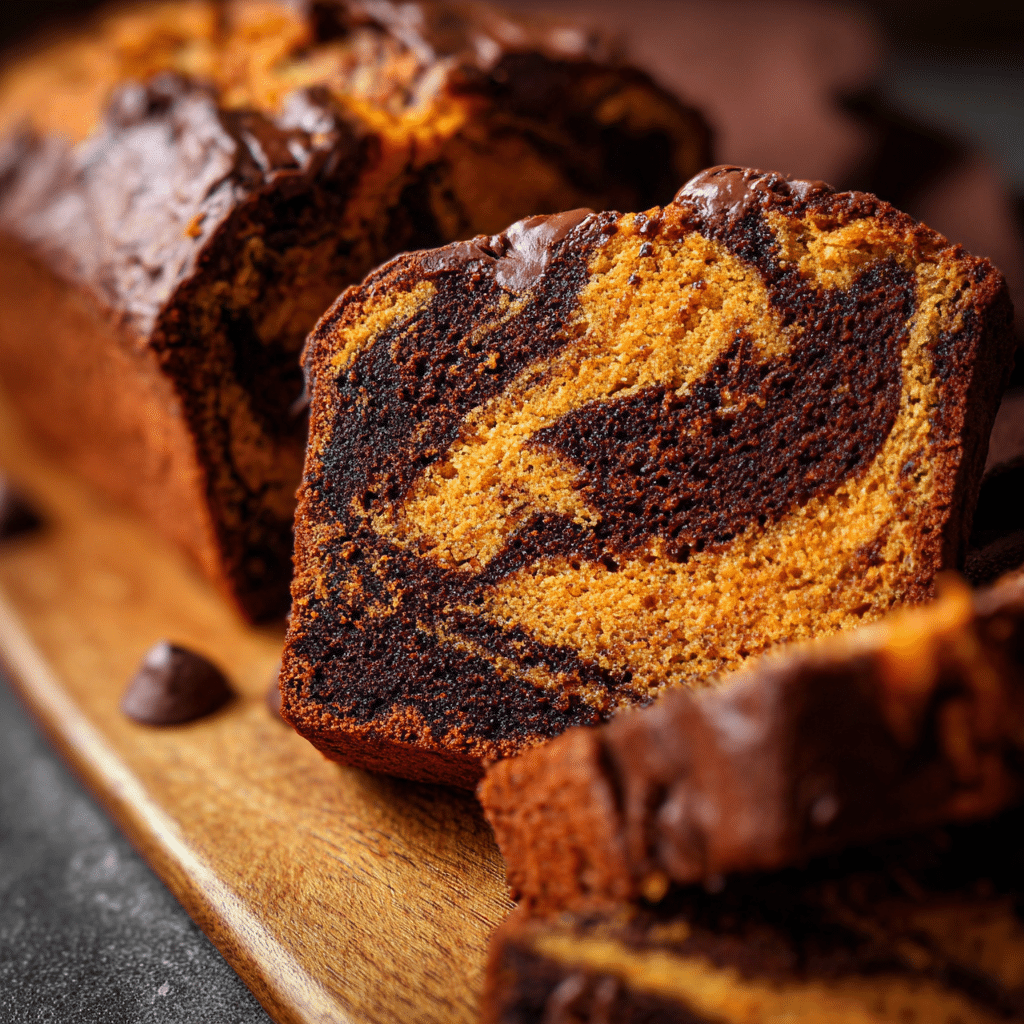 Chocolate Marble Pumpkin Bread