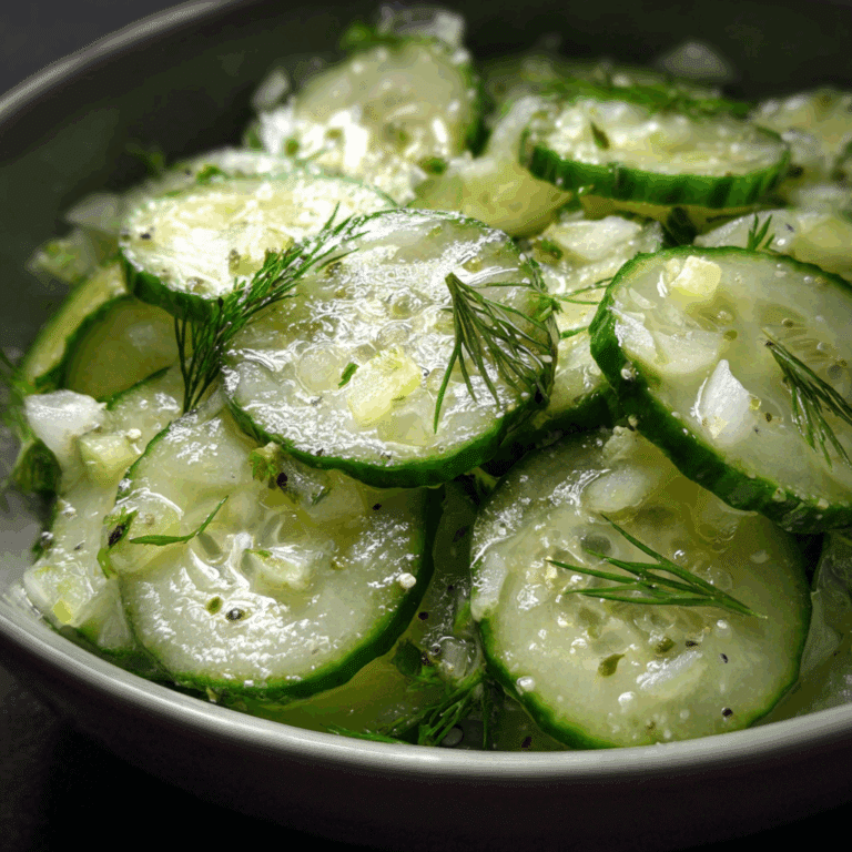 Delicious Grandma's Cucumber Salad