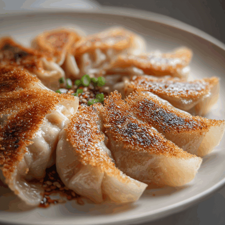 Dumplings with a Crispy Skirt