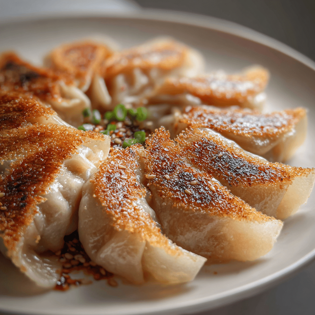Dumplings with a Crispy Skirt