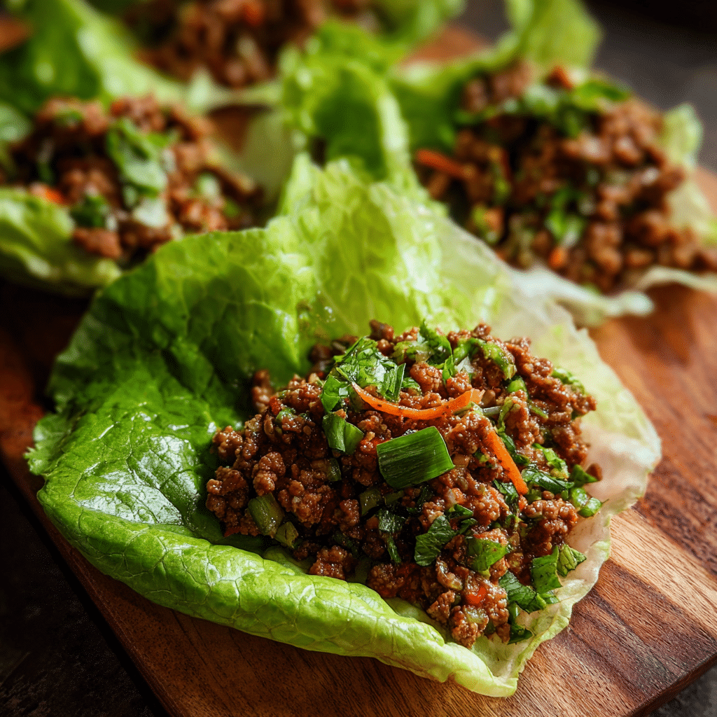 Ground Beef Lettuce Wraps
