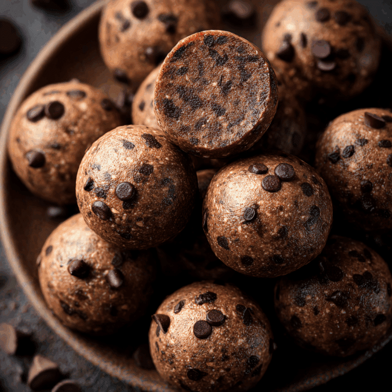 Mint Chocolate Chip Protein Balls