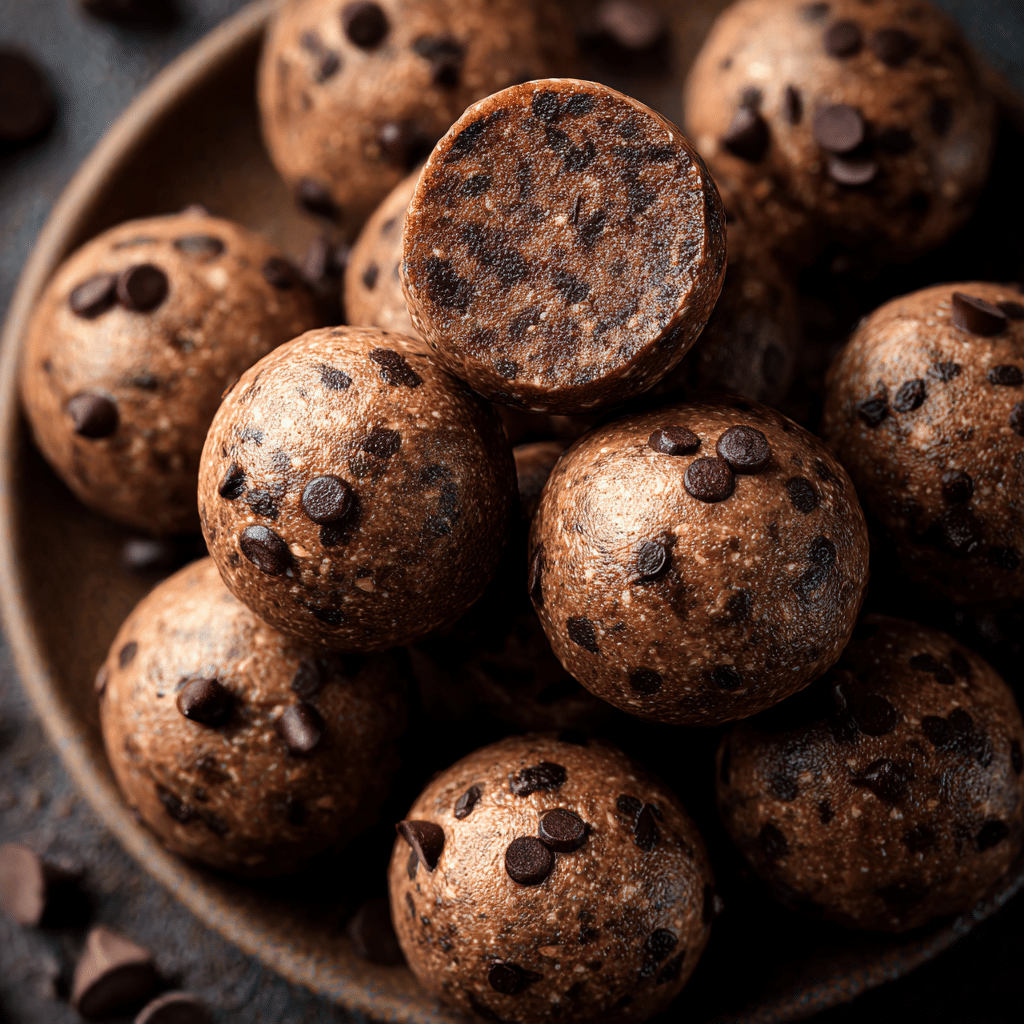 Mint Chocolate Chip Protein Balls