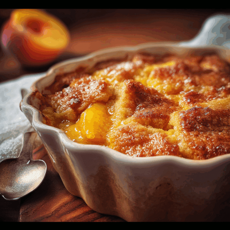 Old Time Oven Peach Cobbler