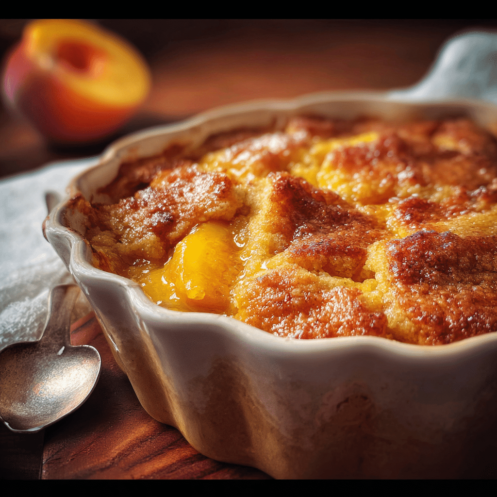 Old Time Oven Peach Cobbler
