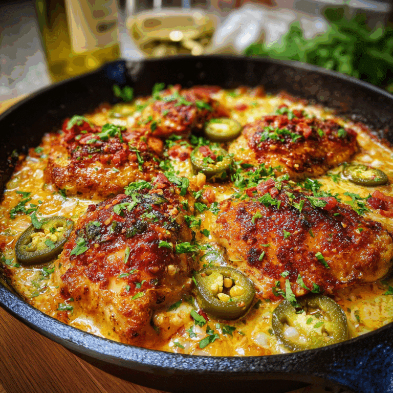 One Pan Cheesy Jalapeno Chicken