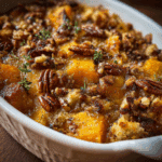 Maple Roasted Squash & Stuffing Casserole